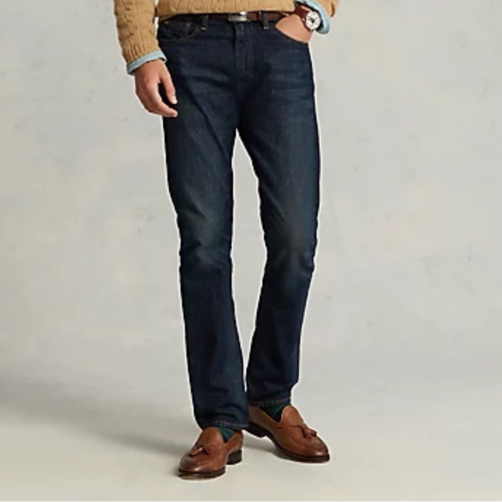Men’s Polo Ralph Lauren Varick Slim Straight Denim - EUC - 34/34 - Dark Denim